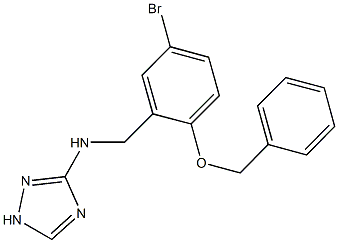 N-[2-(benzyloxy)-5-bromobenzyl]-N-(1H-1,2,4-triazol-3-yl)amine 结构式