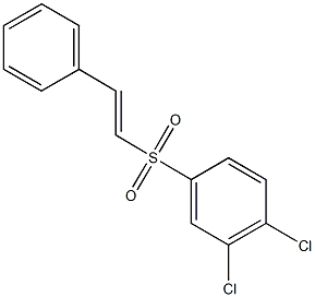 3,4-dichlorophenyl 2-phenylvinyl sulfone 结构式