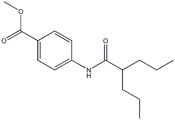 methyl 4-[(2-propylpentanoyl)amino]benzoate 结构式