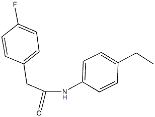 N-(4-ethylphenyl)-2-(4-fluorophenyl)acetamide 结构式