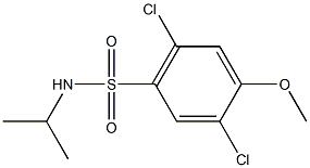 2,5-dichloro-N-isopropyl-4-methoxybenzenesulfonamide 结构式