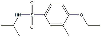 4-ethoxy-N-isopropyl-3-methylbenzenesulfonamide 结构式