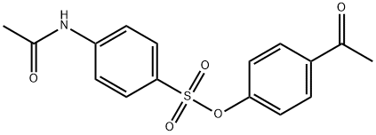 4-acetylphenyl 4-(acetylamino)benzenesulfonate 结构式