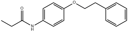 N-[4-(2-phenylethoxy)phenyl]propanamide 结构式