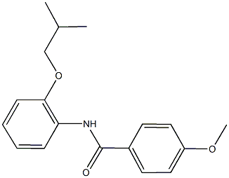 N-(2-isobutoxyphenyl)-4-methoxybenzamide 结构式