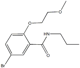 5-bromo-2-(2-methoxyethoxy)-N-propylbenzamide 结构式