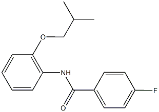 4-fluoro-N-(2-isobutoxyphenyl)benzamide 结构式