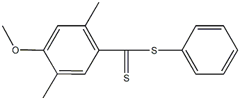 phenyl 4-methoxy-2,5-dimethylbenzenecarbodithioate 结构式