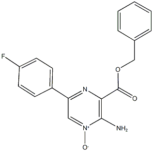 benzyl 3-amino-6-(4-fluorophenyl)pyrazine-2-carboxylate 4-oxide 结构式