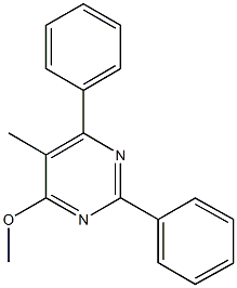 methyl 5-methyl-2,6-diphenylpyrimidin-4-yl ether 结构式