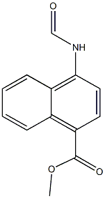 methyl 4-(formylamino)-1-naphthoate 结构式