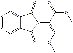 methyl 2-(1,3-dioxo-1,3-dihydro-2H-isoindol-2-yl)-3-methoxyacrylate 结构式