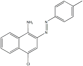 4-chloro-2-[(4-methylphenyl)diazenyl]-1-naphthylamine 结构式