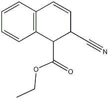 ethyl 2-cyano-1,2-dihydronaphthalene-1-carboxylate 结构式