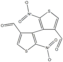 3,3'-formyl-5,5'-nitro-4,4'-bithiophene 结构式