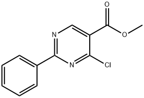 methyl 4-chloro-2-phenylpyrimidine-5-carboxylate 结构式