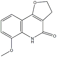 6-methoxy-3,5-dihydrofuro[3,2-c]quinolin-4(2H)-one 结构式