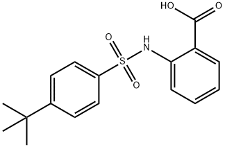 2-{[(4-tert-butylphenyl)sulfonyl]amino}benzoic acid 结构式