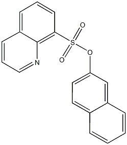 2-naphthyl 8-quinolinesulfonate 结构式