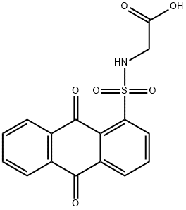 {[(9,10-dioxo-9,10-dihydro-1-anthracenyl)sulfonyl]amino}acetic acid 结构式