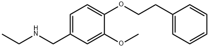 N-ethyl-N-[3-methoxy-4-(2-phenylethoxy)benzyl]amine 结构式