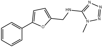 N-(1-methyl-1H-tetraazol-5-yl)-N-[(5-phenyl-2-furyl)methyl]amine 结构式