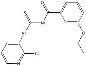 N-(2-chloro-3-pyridinyl)-N'-(3-ethoxybenzoyl)thiourea 结构式