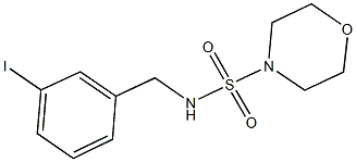 N-(3-iodobenzyl)-4-morpholinesulfonamide 结构式