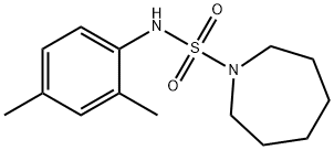 N-(2,4-dimethylphenyl)-1-azepanesulfonamide 结构式