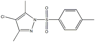 4-chloro-3,5-dimethyl-1-[(4-methylphenyl)sulfonyl]-1H-pyrazole 结构式