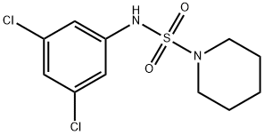 N-(3,5-dichlorophenyl)-1-piperidinesulfonamide 结构式