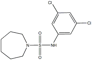 N-(3,5-dichlorophenyl)-1-azepanesulfonamide 结构式