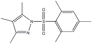 1-(mesitylsulfonyl)-3,4,5-trimethyl-1H-pyrazole 结构式