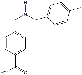 4-{[(4-methylbenzyl)amino]methyl}benzoic acid 结构式