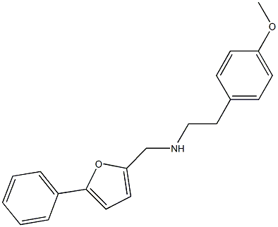 2-(4-methoxyphenyl)-N-[(5-phenyl-2-furyl)methyl]ethanamine 结构式