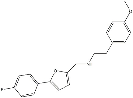 N-{[5-(4-fluorophenyl)-2-furyl]methyl}-N-[2-(4-methoxyphenyl)ethyl]amine 结构式