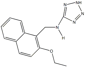 N-[(2-ethoxy-1-naphthyl)methyl]-N-(2H-tetraazol-5-yl)amine 结构式