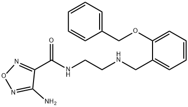 4-amino-N-(2-{[2-(benzyloxy)benzyl]amino}ethyl)-1,2,5-oxadiazole-3-carboxamide 结构式