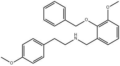 N-[2-(benzyloxy)-3-methoxybenzyl]-N-[2-(4-methoxyphenyl)ethyl]amine 结构式