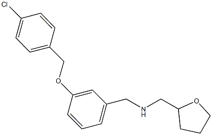 N-{3-[(4-chlorobenzyl)oxy]benzyl}-N-(tetrahydro-2-furanylmethyl)amine 结构式