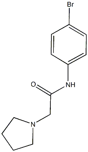 N-(4-bromophenyl)-2-(1-pyrrolidinyl)acetamide 结构式