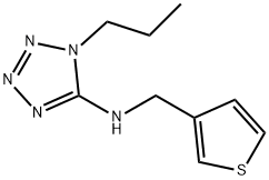 N-(1-propyl-1H-tetraazol-5-yl)-N-(3-thienylmethyl)amine 结构式