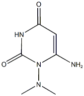 6-amino-1-(dimethylamino)pyrimidine-2,4(1H,3H)-dione 结构式
