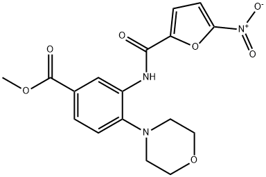 methyl 3-({5-nitro-2-furoyl}amino)-4-(4-morpholinyl)benzoate 结构式