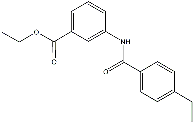 ethyl 3-[(4-ethylbenzoyl)amino]benzoate 结构式