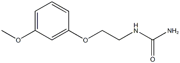 N-[2-(3-methoxyphenoxy)ethyl]urea 结构式