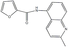 N-(2-methyl-5-quinolinyl)-2-furamide 结构式