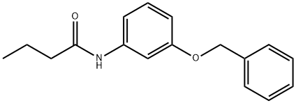 N-[3-(benzyloxy)phenyl]butanamide 结构式