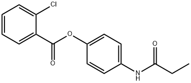 4-(propionylamino)phenyl 2-chlorobenzoate 结构式