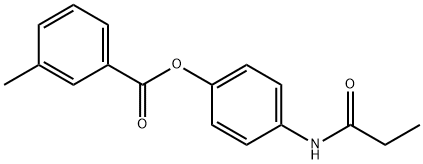 4-(propionylamino)phenyl 3-methylbenzoate 结构式